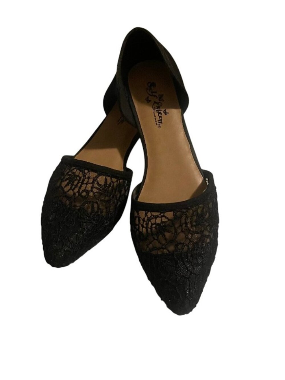 Esteem Dianna lace pointed toe slip-on Shoes